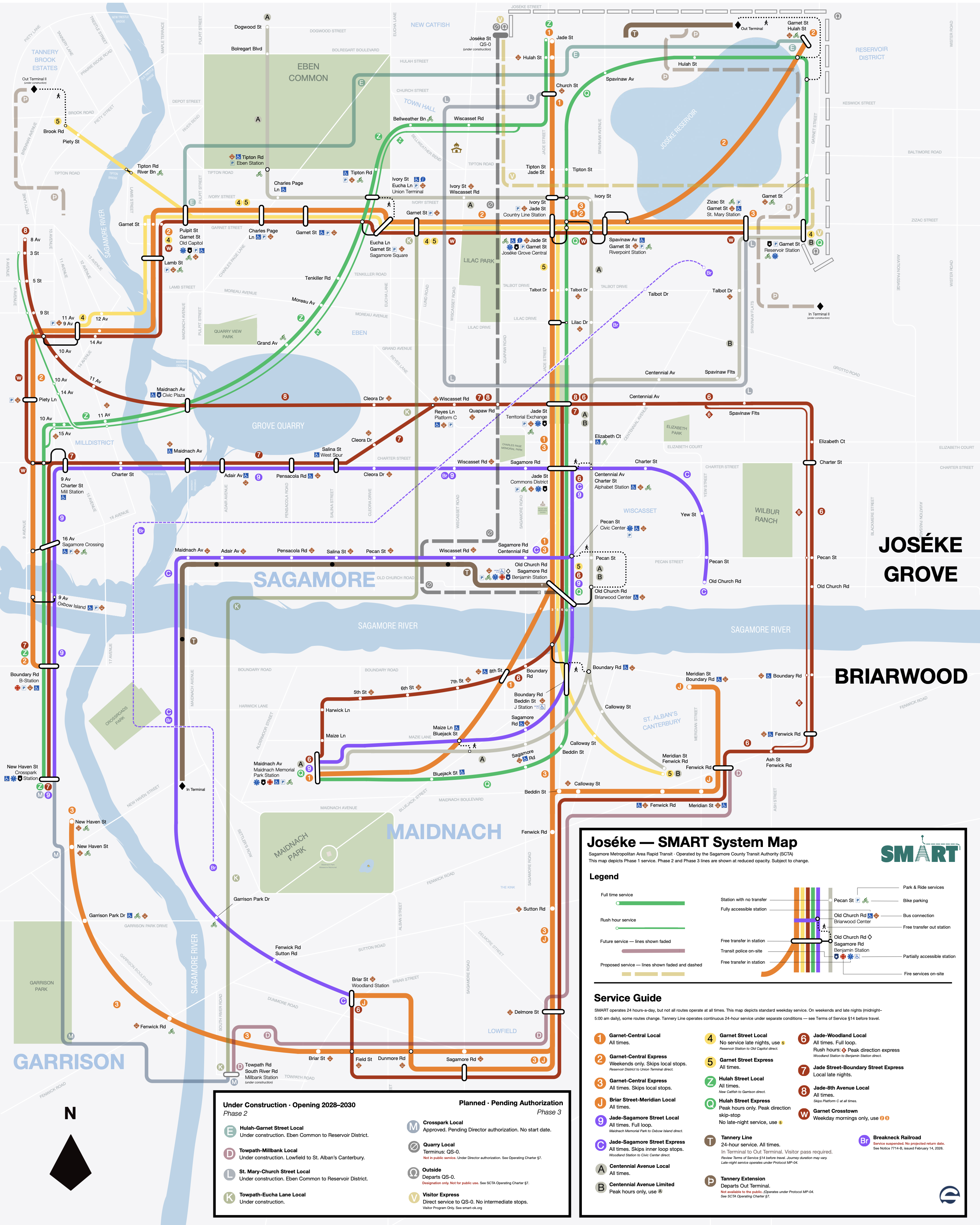 SMART system map preview